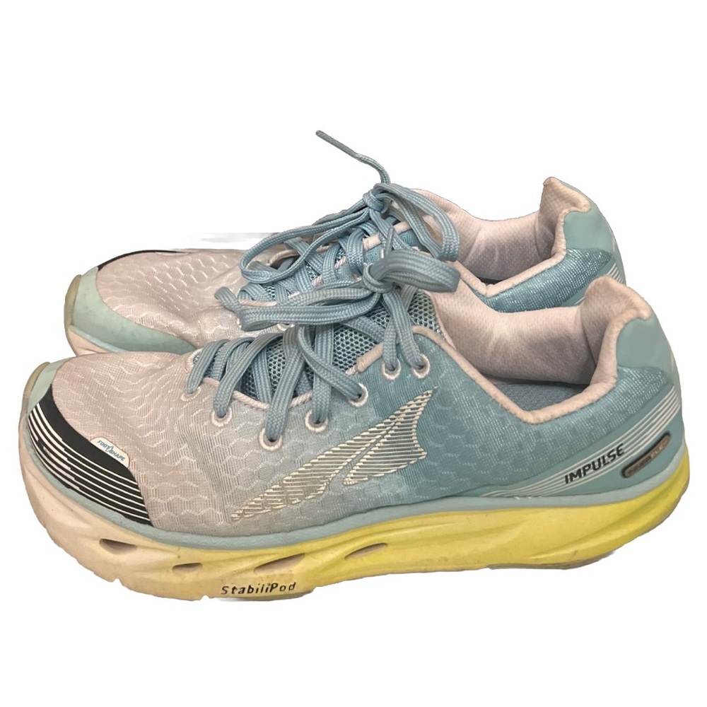 Altra Impulse Aqua Blue Fade Athletic Running Shoes Sneakers Women's Size 8.5 US